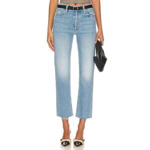 Mother The Tomcat Ankle Fray High Rise Jeans
